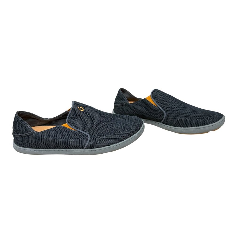 Olukai Nohea Mesh Mens Gray Slip On Comfort Shoes Loafers 10188-4242 size 10
